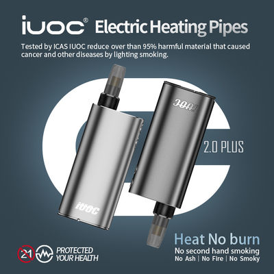 IUOC 2 HNB 장치 전자 담배는 리튬 마이크로 USB를 태우지 않습니다