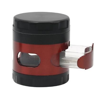 63MM diameter 4 part Chamfer  Intermediate transparent window Herb Grinder