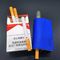 담배 흡연자를 위한 파란 IUOC 열은 담배 제품을 태우지 않습니다